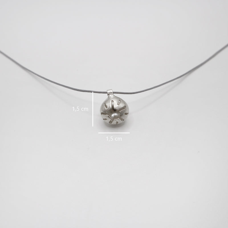 SUNNY BUBBLE necklace - sterling silver - * unique and one of a kind *