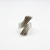RIB TWIST ring - sterling silver