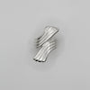 RIB TWIST ring - sterling silver