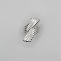 RIB TWIST ring - sterling silver