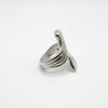 RIB TWIST ring - sterling silver