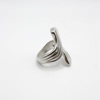 RIB TWIST ring - sterling silver