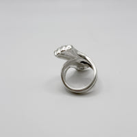 RIB TWIST ring - sterling silver