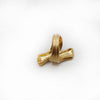 RIB TWIST ring - gold plated sterling silver