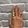 RIB TWIST ring - sterling silver