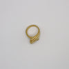 RIB NEFELI ring - gold plated sterling silver