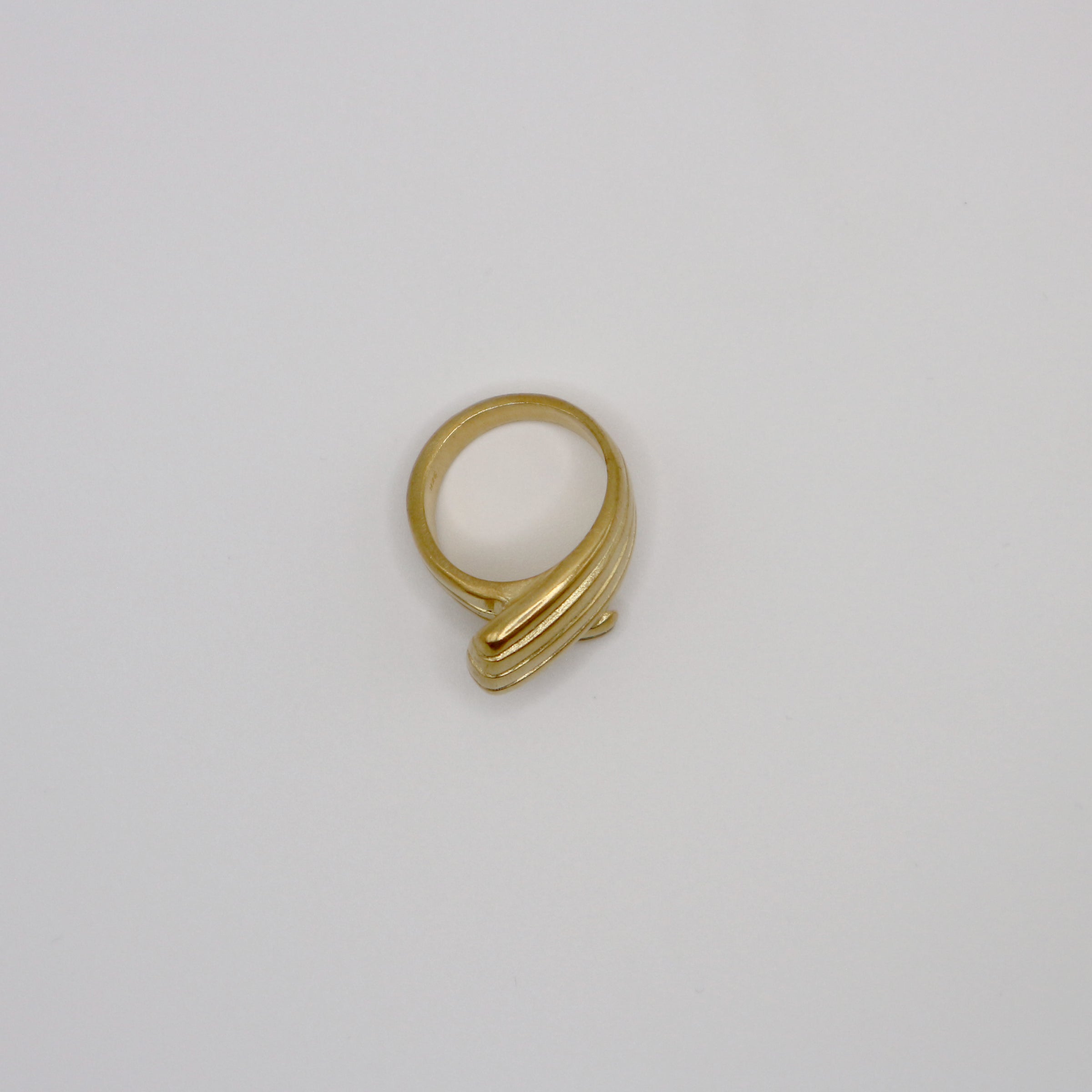RIB NEFELI ring - gold plated sterling silver