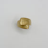 RIB NEFELI ring - gold plated sterling silver