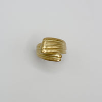 RIB NEFELI ring - gold plated sterling silver