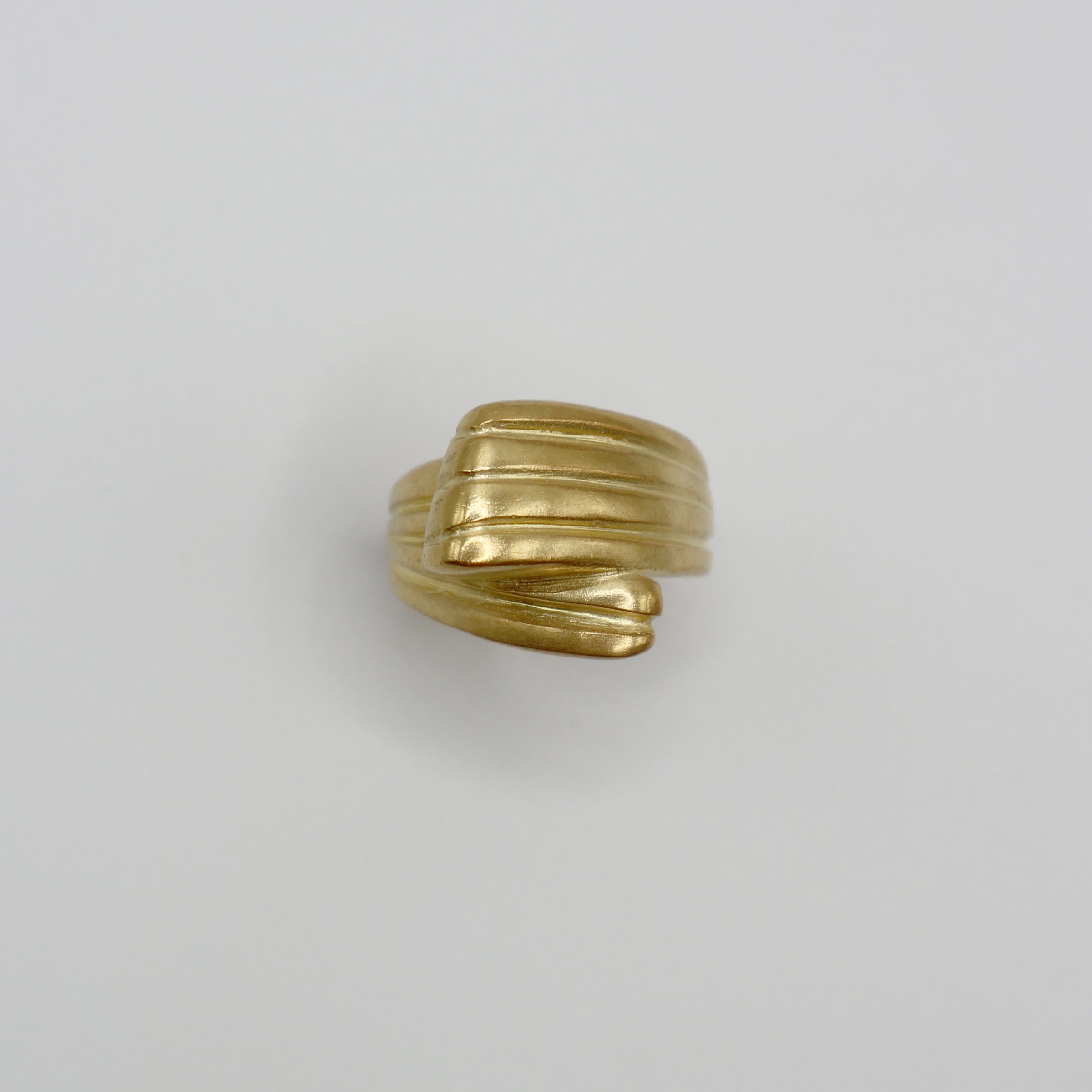 RIB NEFELI ring - gold plated sterling silver