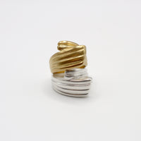RIB NEFELI ring - gold plated sterling silver
