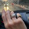 RIB NEFELI ring - sterling silver