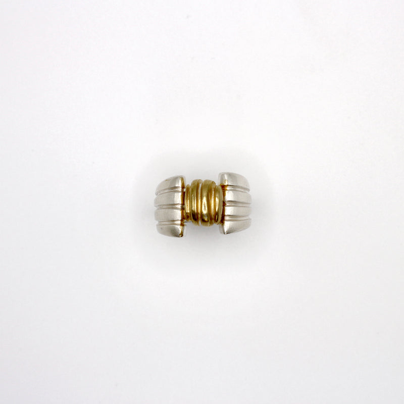 RIB BILIA ring - partly gold plated sterling silver
