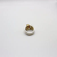 RIB BILIA ring - partly gold plated sterling silver