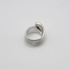 RIB FLAT ring - sterling silver