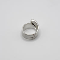 RIB FLAT ring - sterling silver