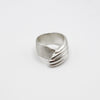 RIB FLAT ring - sterling silver