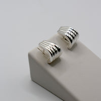 RIB HOOKS earrings - sterling silver
