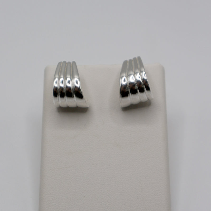 RIB HOOKS earrings - sterling silver