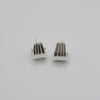 RIB HOOKS earrings - sterling silver