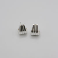 RIB HOOKS earrings - sterling silver
