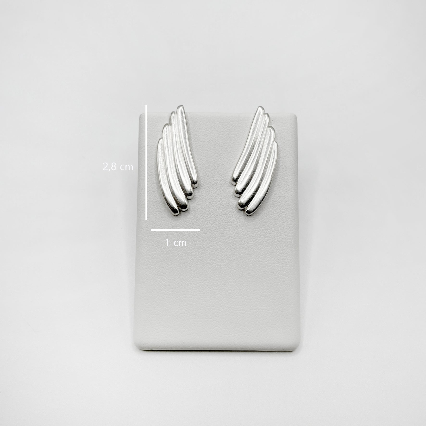RIB WINGS earrings - sterling silver