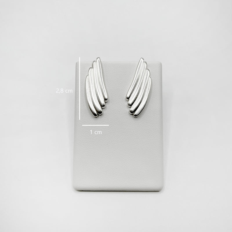 RIB WINGS earrings - sterling silver