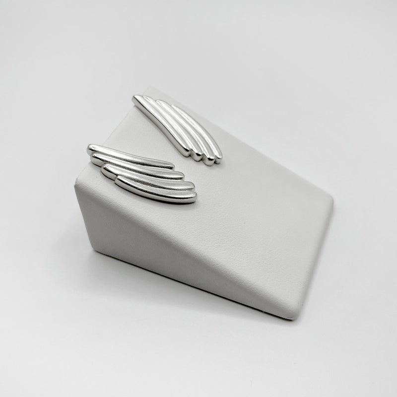 RIB WINGS earrings - sterling silver