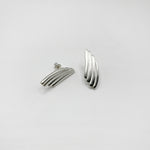 RIB WINGS earrings - sterling silver