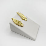 RIB WINGS earrings - gold plated sterling silver