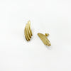 RIB WINGS earrings - gold plated sterling silver