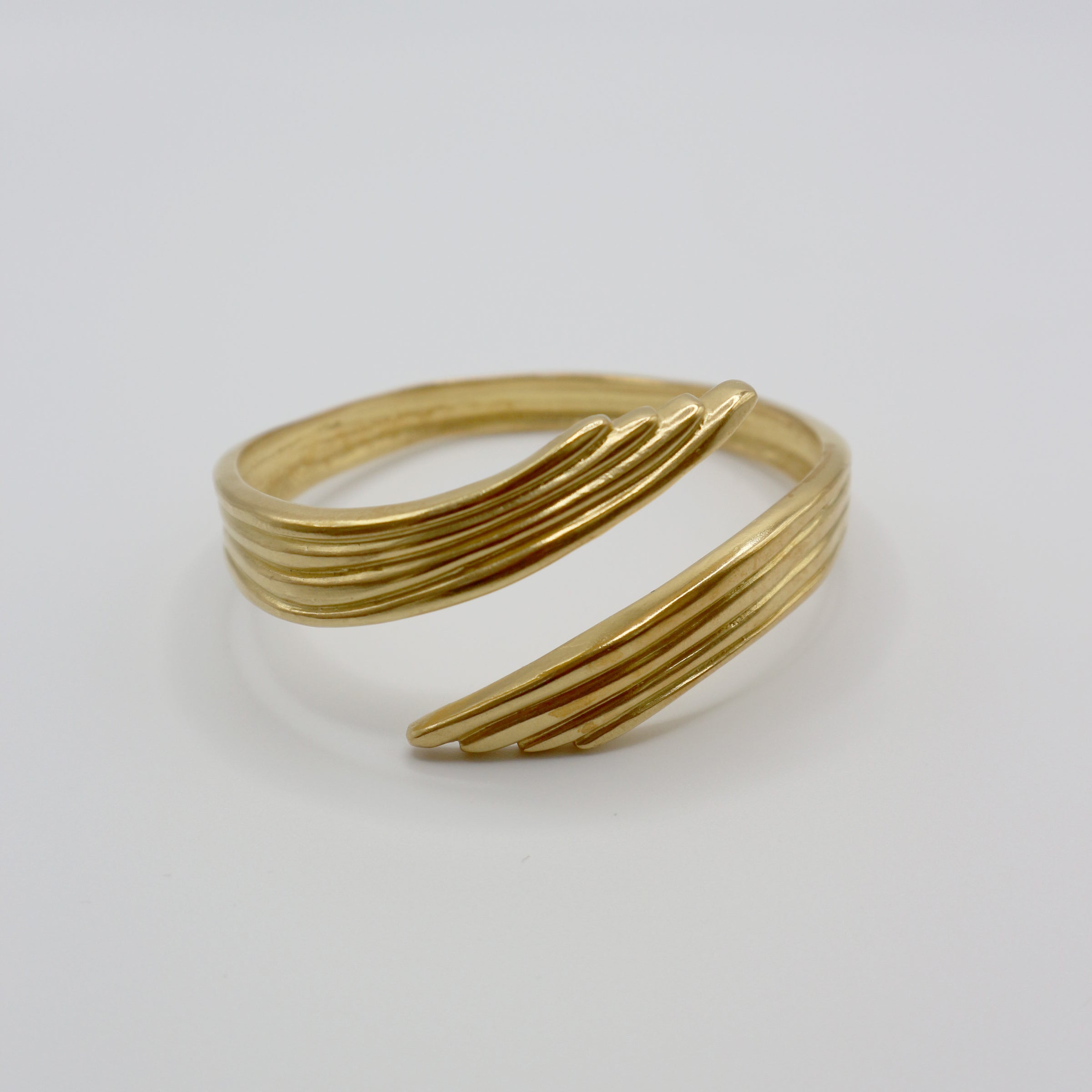 RIB WING bracelet - gold plated sterling silver