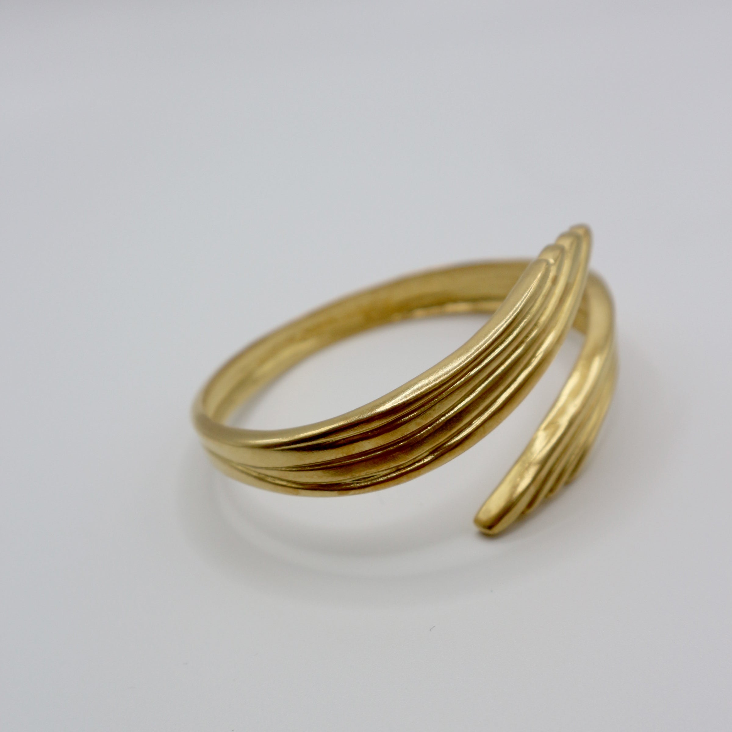 RIB WING bracelet - gold plated sterling silver