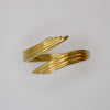 RIB WING bracelet - gold plated sterling silver