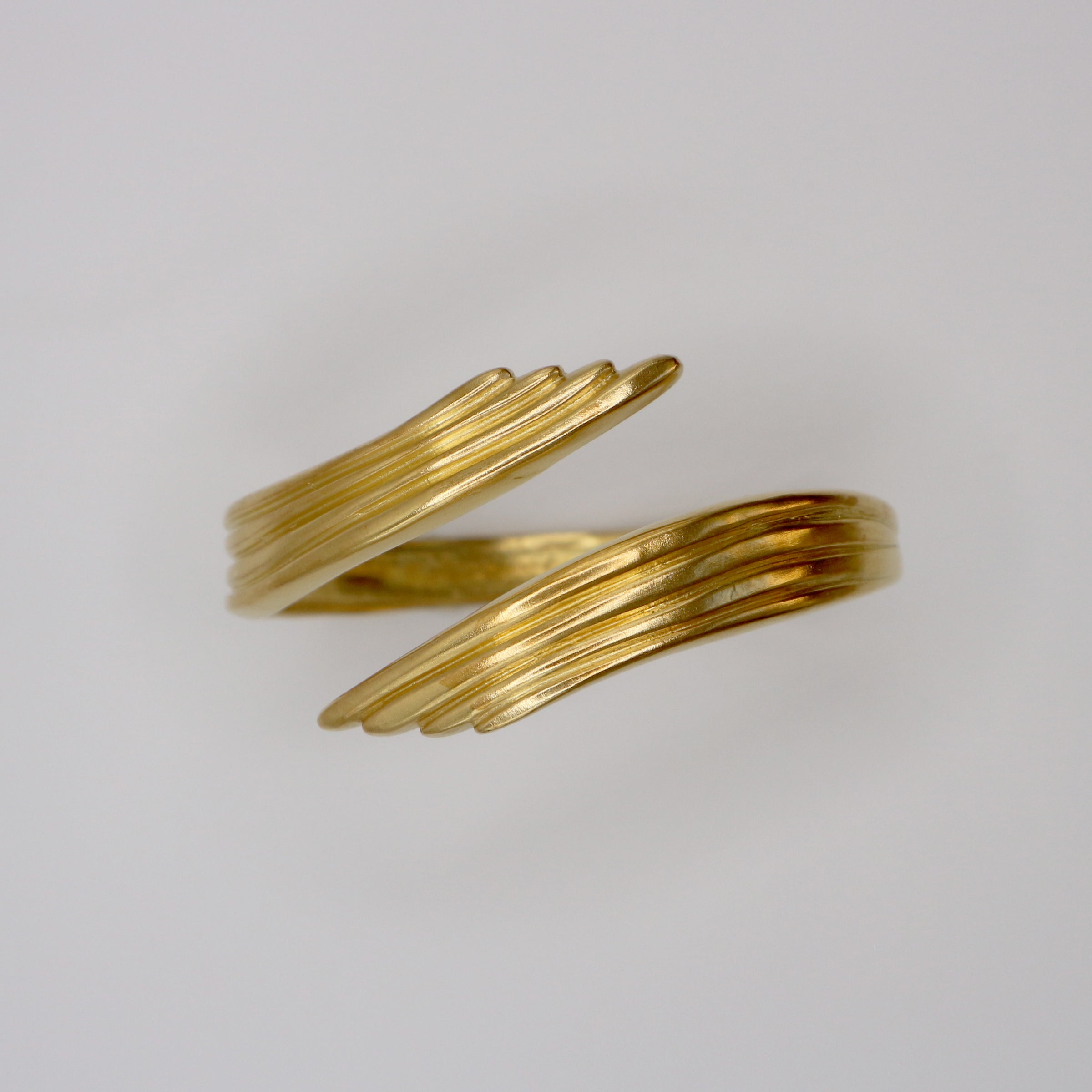 RIB WING bracelet - gold plated sterling silver