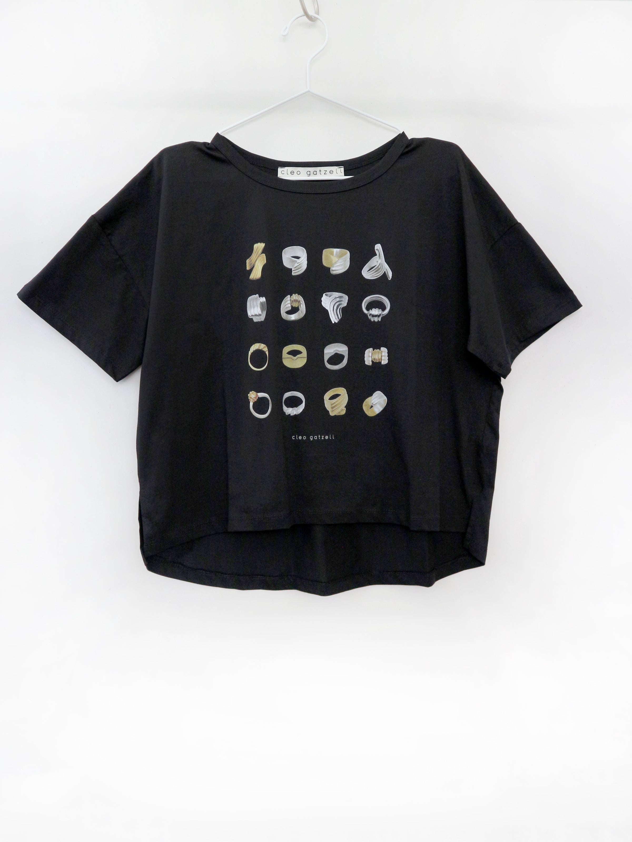 RINGS cropped t-shirt