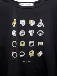 RINGS cropped t-shirt