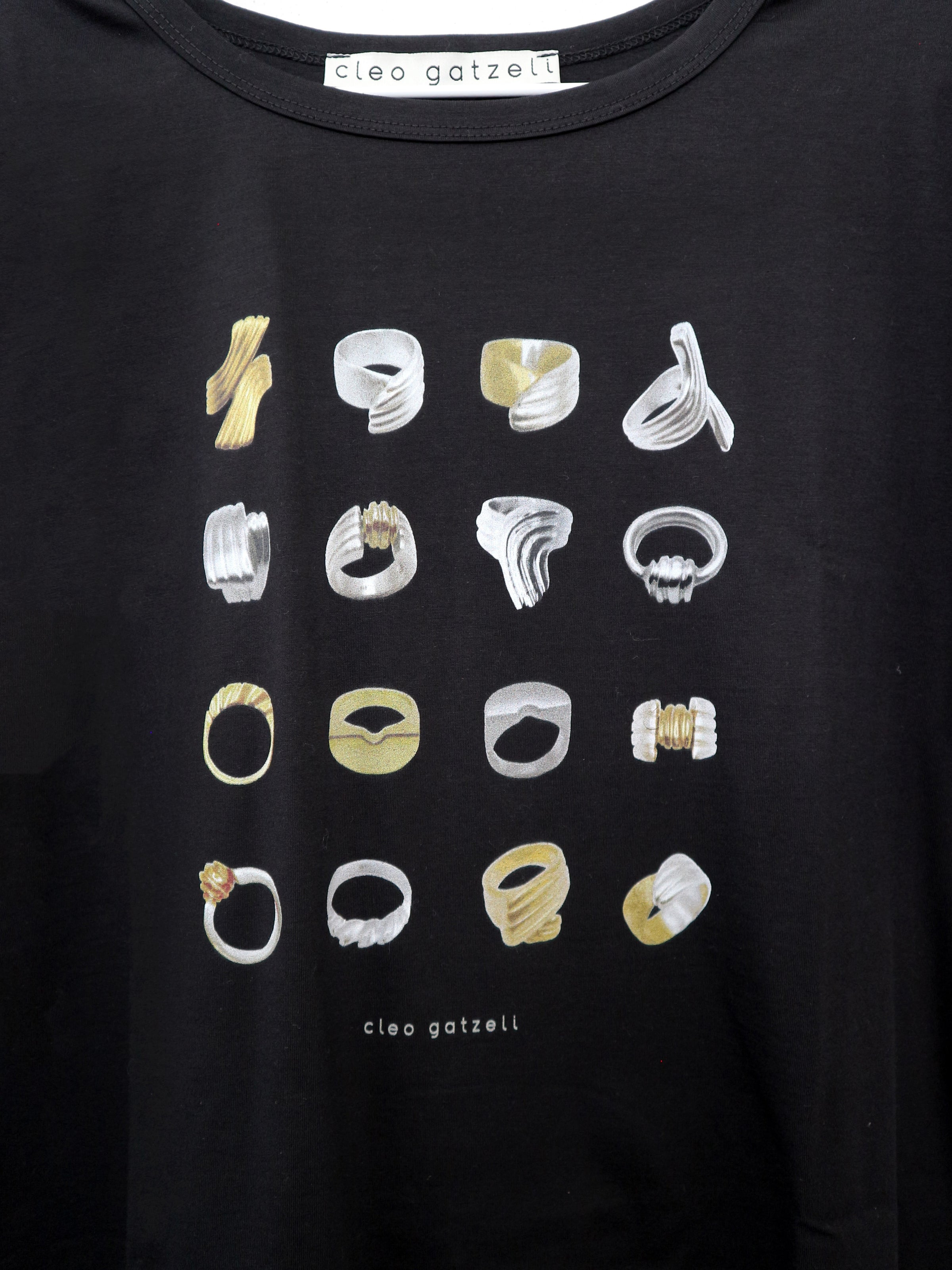 RINGS cropped t-shirt