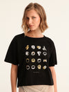 RINGS cropped t-shirt