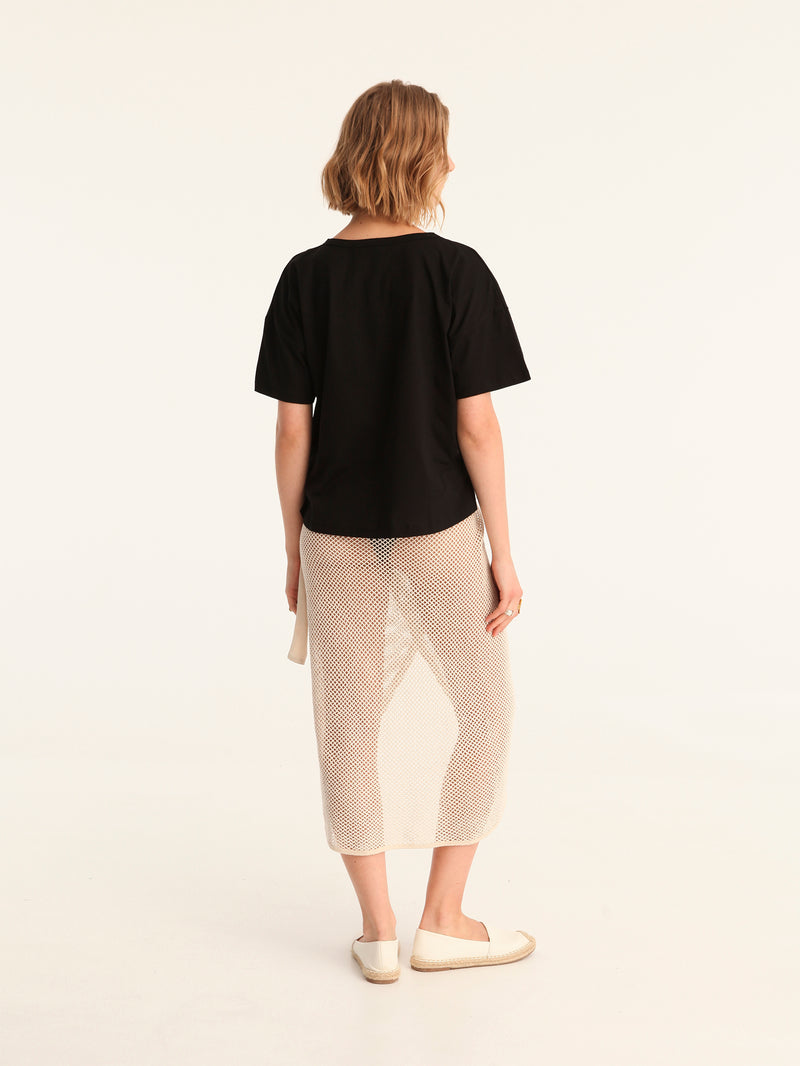 RINGS cropped t-shirt