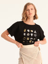 RINGS cropped t-shirt