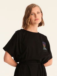 MORE AMOR POR FAVOR loose belted dress