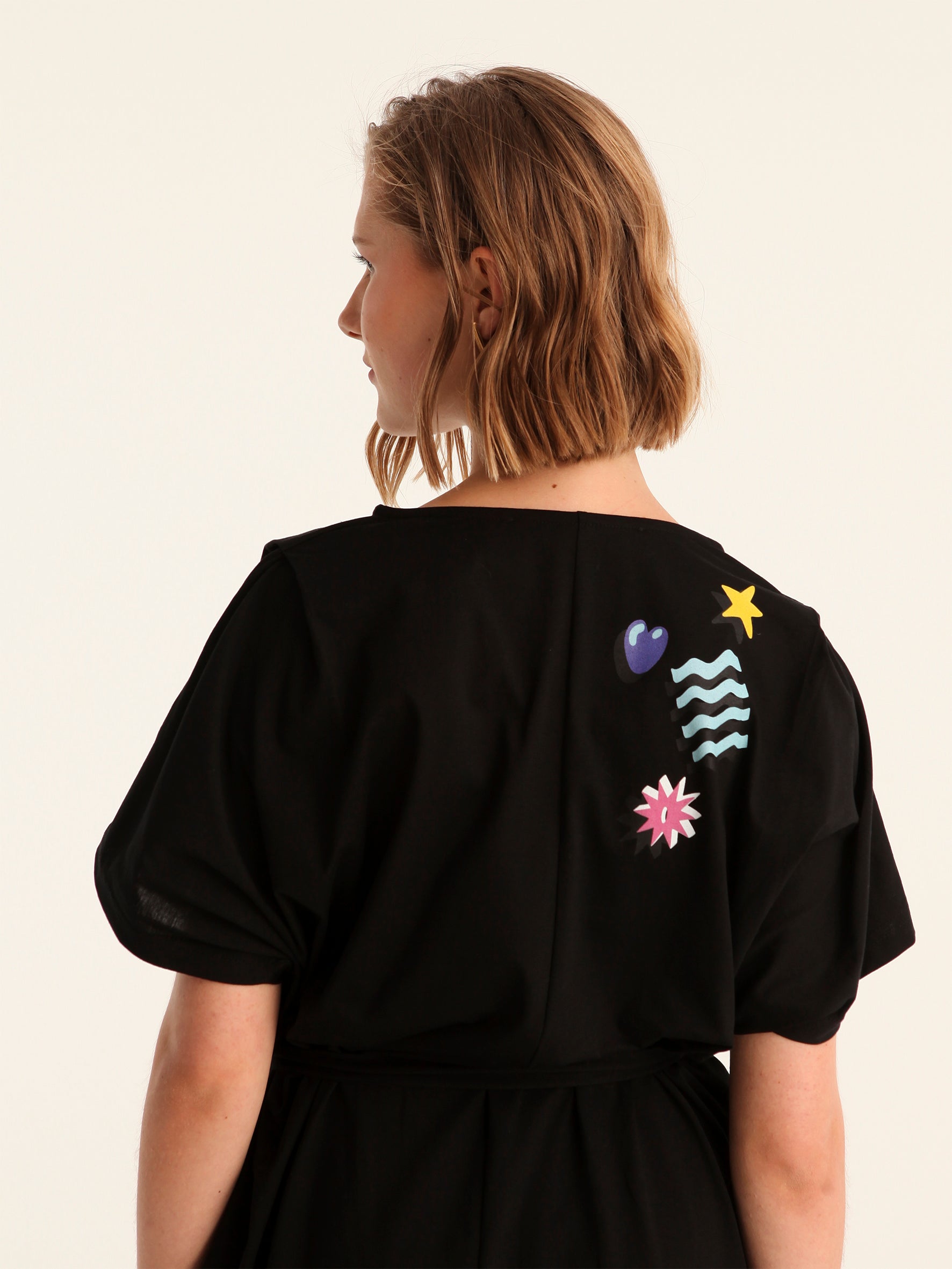MORE AMOR POR FAVOR loose belted dress