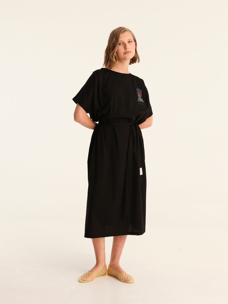 MORE AMOR POR FAVOR loose belted dress