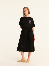 MORE AMOR POR FAVOR loose belted dress