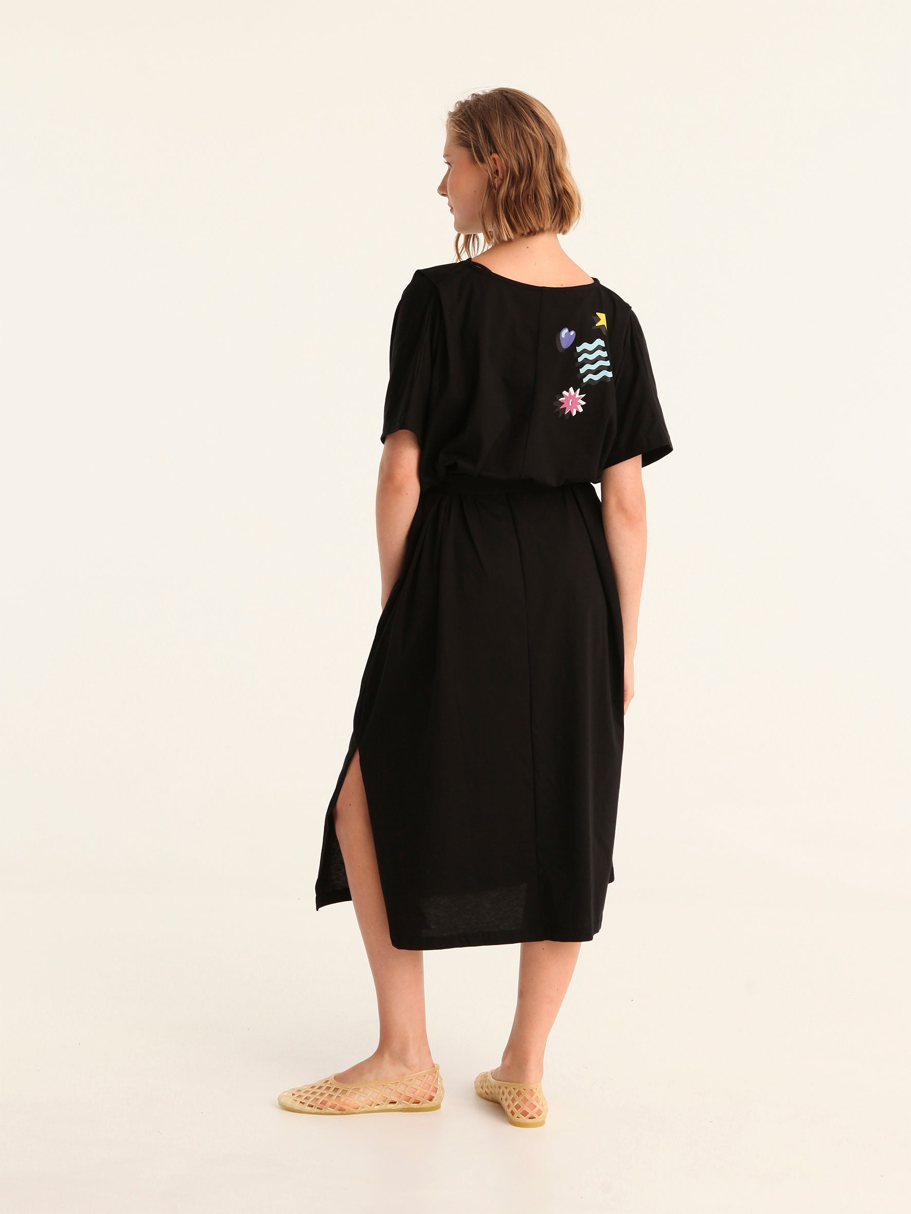 MORE AMOR POR FAVOR loose belted dress