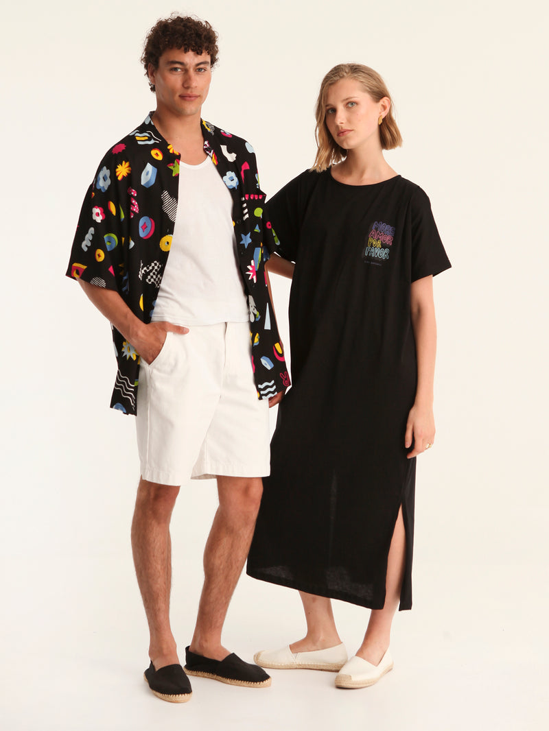 MORE AMOR POR FAVOR loose belted dress