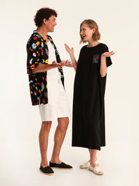 MORE AMOR POR FAVOR loose belted dress