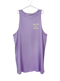 LIKE A TOURISTA loose tank dress