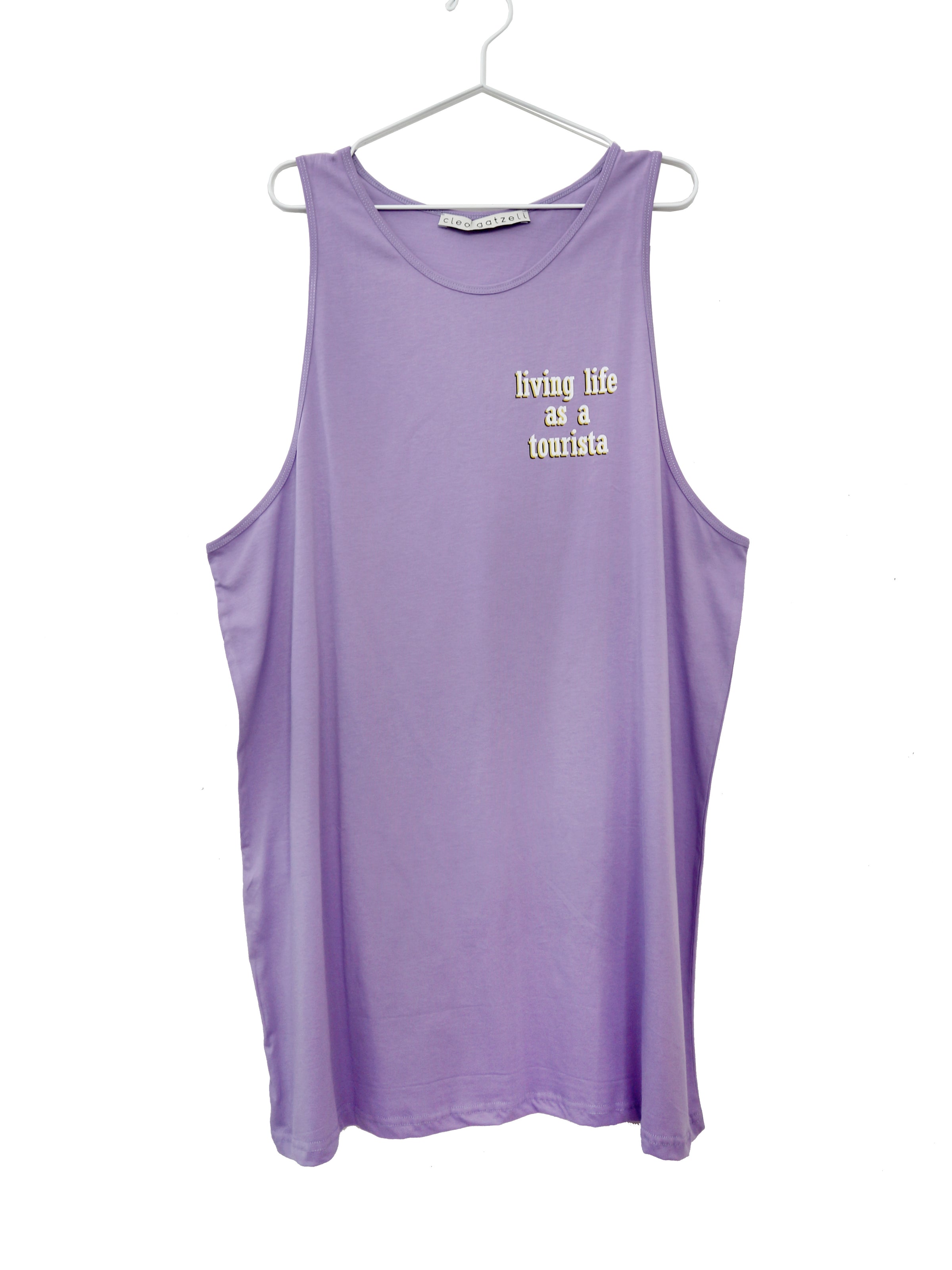 LIKE A TOURISTA loose tank dress